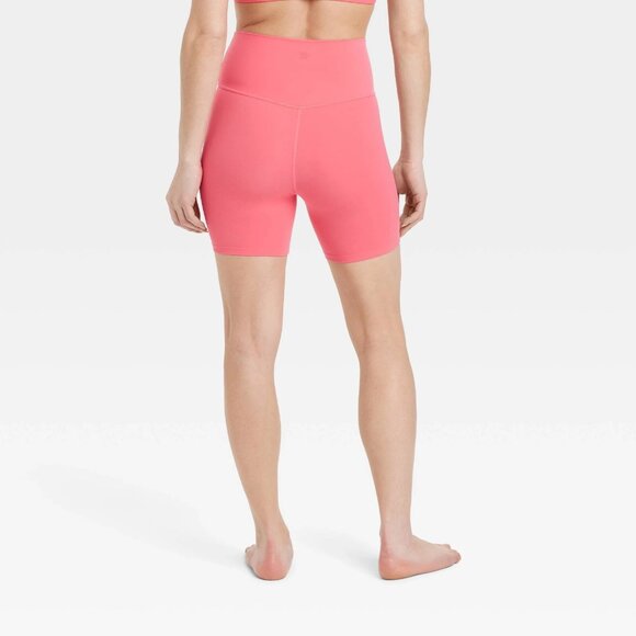 XS - Womens Soft Ultra High-Rise Bike Shorts 6" - All In Motion - Pink - Picture 9 of 10